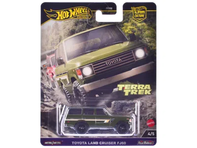 Hotwheels Toyota Land Cruiser Fj60 Green With Stripes "terra Trek" Series Diecast Model Car By Hot Wheels