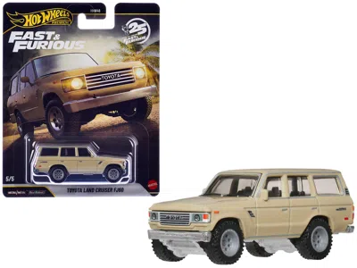 Hotwheels Toyota Land Cruiser Fj60 Tan "hobbs & Shaw" (2019) Movie "fast & Furious" Series Diecast Model Car B