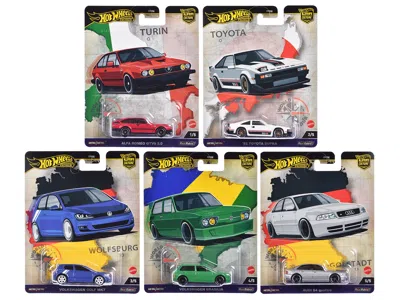 Hotwheels World Tour 5 Piece Set "car Culture" 2024 Series A Diecast Model Cars By Hot Wheels