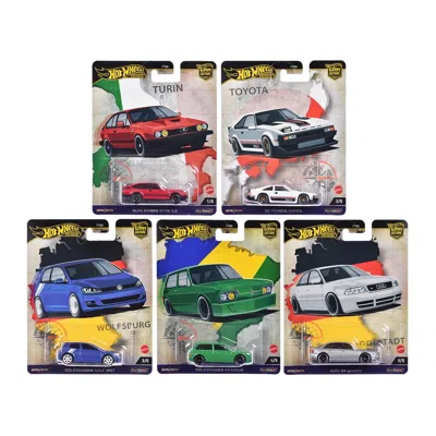Hotwheels World Tour Set Car Culture 2024 Series A Diecast Model Cars - 5 Piece