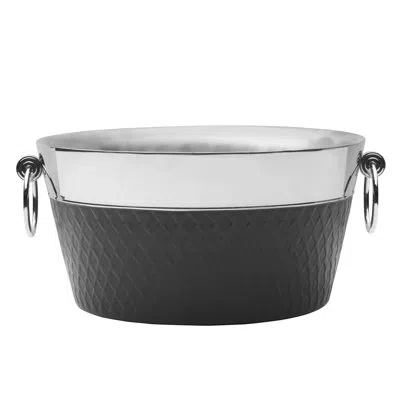 Houdini Black/ss Lattice 12-qt Beverage Tub