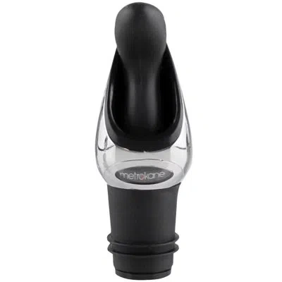 Houdini Deluxe Wine Pourer With Stopper In Matte Black
