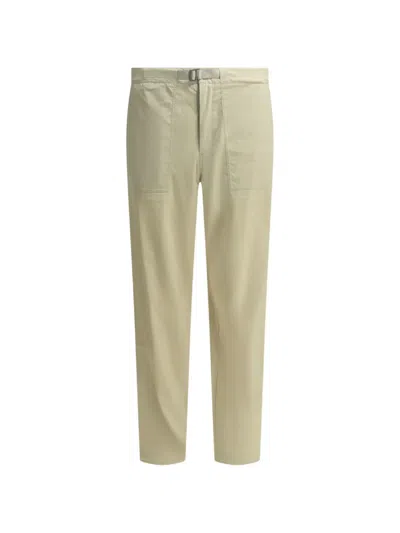 Houdini Sportswear Belted Logo-embroidered Trousers In Neutral