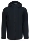 Houdini Sportswear Black Recycled Polyester Jacket In Blue