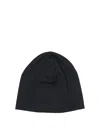 Houdini Sportswear Black Merino Wool Hat In Blue