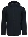 Houdini Sportswear Black Recycled Polyester Jacket In Blue