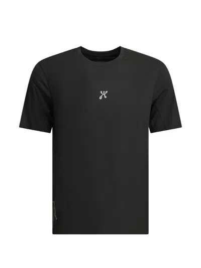 Houdini Sportswear Pace Air Message Black Recycled Polyester Crewneck T-shirt