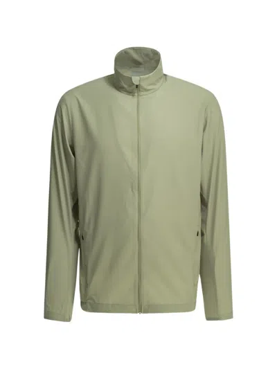 Houdini Sportswear Logo-print Zip-up Jacket In Green