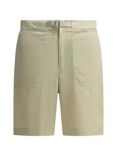 Houdini Sportswear M's Liquid Chore Belted Patch-pocket Shorts In Neutral