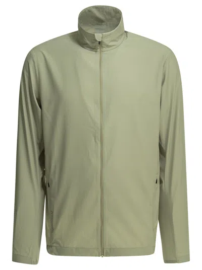 Houdini Sportswear "pace Trail" Technical Jacket In Green