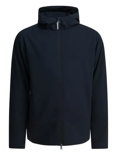 Houdini Sportswear Black Recycled Polyester Blend Jacket In Blue