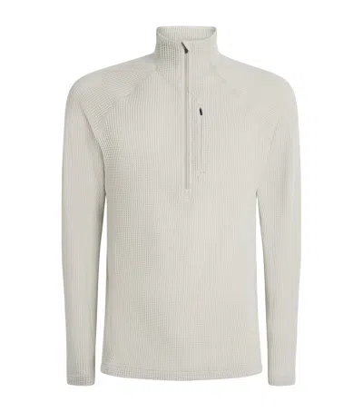 Houdini Technical Mesh Half-zip Sweatshirt In Neutral