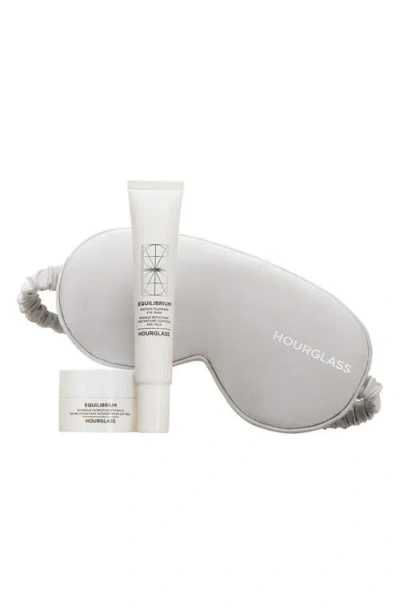 Hourglass Equilibrium Skincare Eye Essentials Duo With Satin Sleep Mask $150 Value In Transparent