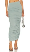 H:ours Arella Midi Skirt In Sage Green
