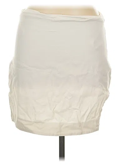 Pre-owned H:ours Casual Skirt In Ivory
