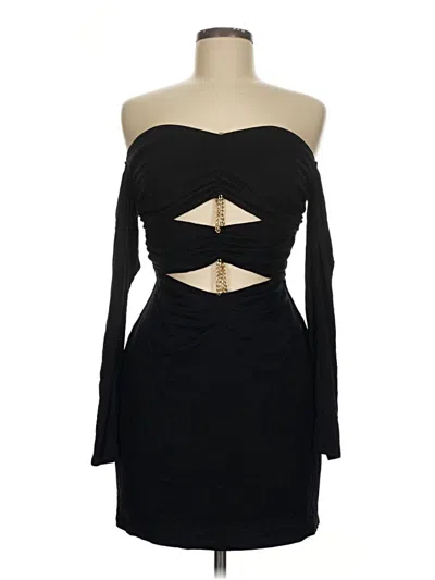 Pre-owned H:ours Cocktail Dress In Black
