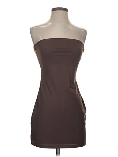 Pre-owned H:ours Cocktail Dress In Brown