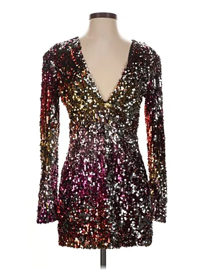 Pre-owned H:ours Cocktail Dress In Burgundy
