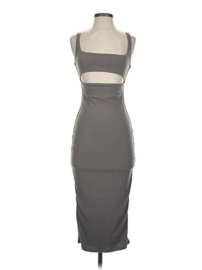 Pre-owned H:ours Cocktail Dress In Gray