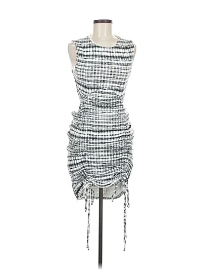 Pre-owned H:ours Cocktail Dress In Silver