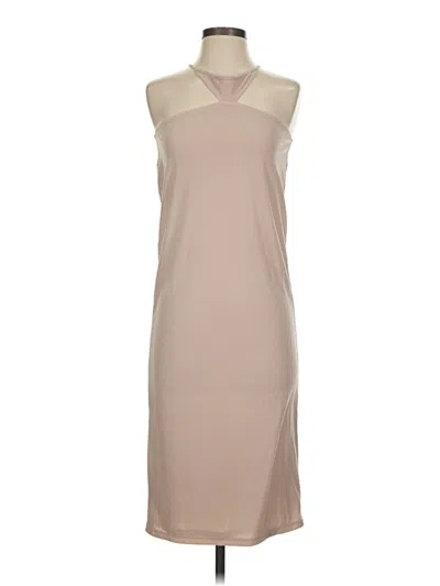 Pre-owned H:ours Cocktail Dress In Tan