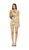 H:ours Imogen Mini Dress In Beige