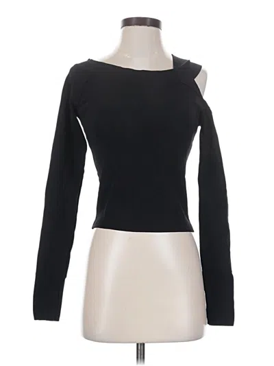Pre-owned H:ours Long Sleeve T-shirt In Black