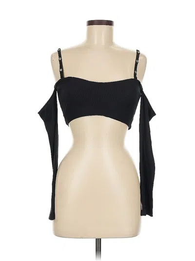 Pre-owned Hours New York Tank Top Black Strapless Neckline Tops