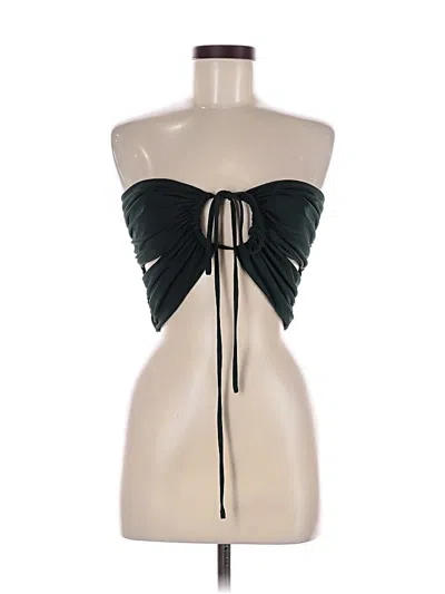 Pre-owned H:ours Sleeveless Top Black Strapless Neckline Tops