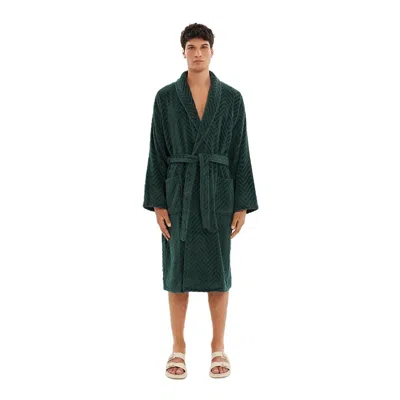 House Babylon Bathrobe - Velour Green