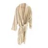 House Babylon Green Bathrobe - Velour Geo Triangle In Green