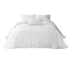 House Babylon White The Cairo Collection Silver Stripe - Double In White