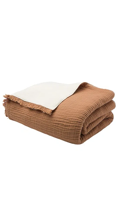 House No. 23 Alaia Sherpa Throw In Sedona