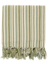 House No. 23 Majorca Towel In Green
