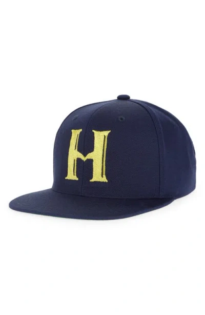 House Of Aama Embroidered Baseball Cap In Blue