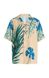HOUSE OF AAMA EXCLUSIVE CAMP PRINTED SILK TWILL SHIRT