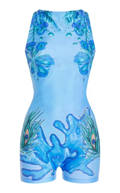 House Of Aama Exclusive One-piece Swimsuit In Blue