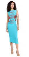 House Of Aama T-shirt Dress Light Blue In Light Blue