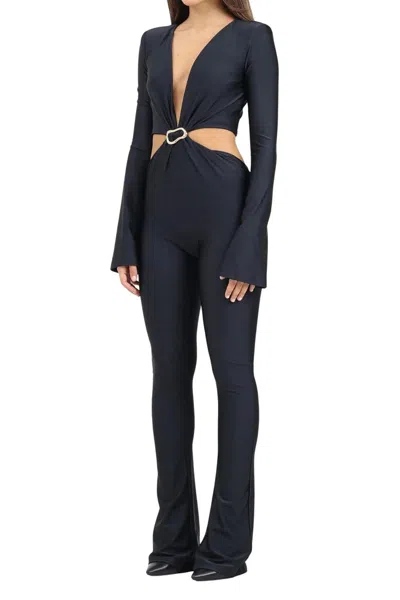 House Of Amen Full Bodysuit Lycra - Black In Blue