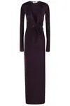House Of Amen Lycra Piercing Dress In Purple