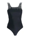 House Of Amen Woman Bodysuit Black Size 8 Polyamide, Elastane