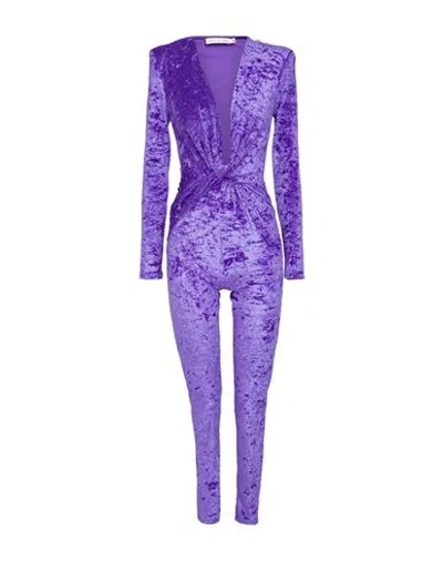 House Of Amen Woman Jumpsuit Purple Size 8 Polyamide, Elastane
