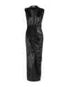 House Of Amen Woman Maxi Dress Black Size 8 Polyester, Elastane In Black