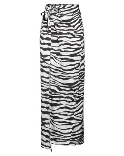 House Of Amen Woman Maxi Skirt White Size 8 Viscose
