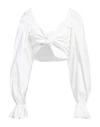 House Of Amen Woman Top White Size 8 Cotton In White