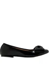 House Of Ballerinas Eugenie Ballet Flats In Black
