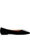 House Of Ballerinas Giselle Ballet Flats In Black