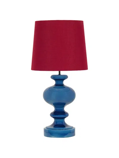 House Of Capricorn Cardosas Linen Lamp Shade In Red