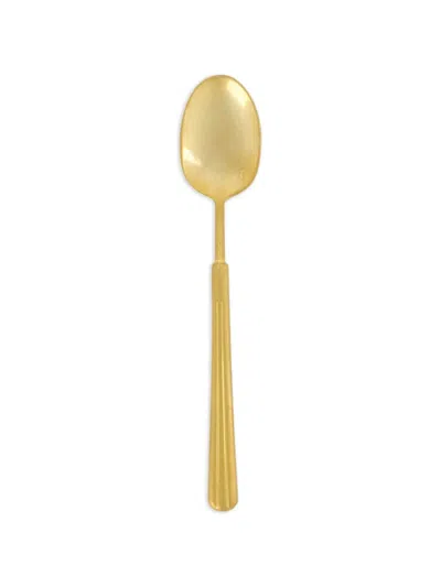 House Of Capricorn Castro Dessert Spoon In Gold