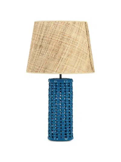 House Of Capricorn Cesta Lamp Base In Blue